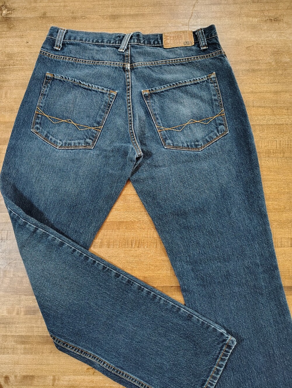 FREE WORLD Classic Men's Blue Denim Jeans Straight Leg Size 32x32